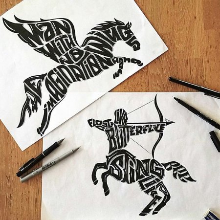 Каллиграфия композиция