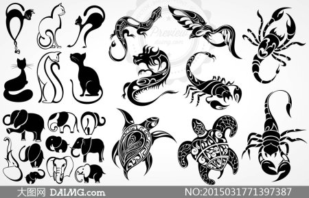 Векторные маленькие тату