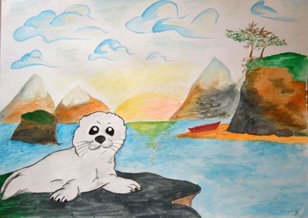 Байкал рисунок