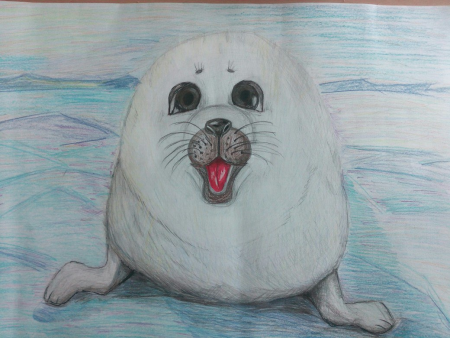 Нарисовать нерпу Байкальскую