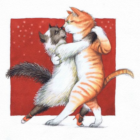 Влюбленные коты