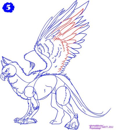 Мифические животные легко рисуются