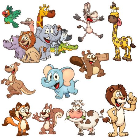 Мультяшные зверушки