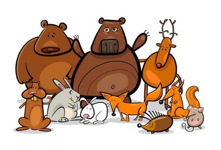 Смешные животные вектор