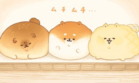 Милые рисунки булочки