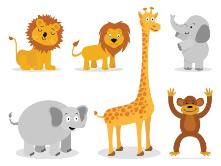 Африканские животные вектор