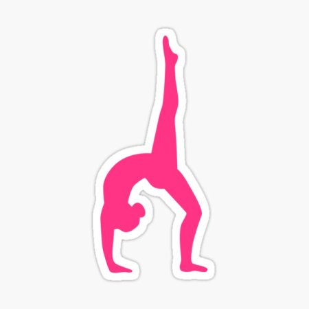 Гимнастка силуэт цветной