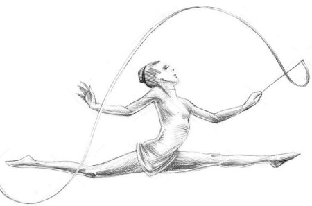 Раскраска гимнастка