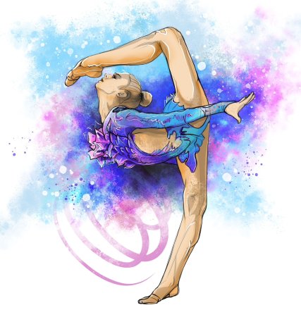 Художественные гимнастки рисунки