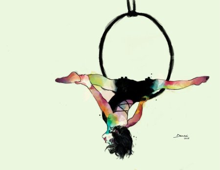 Рисунки для скетчбука гимнастки