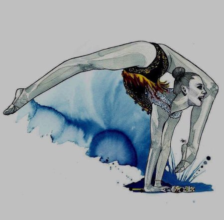 Художественная гимнастика силуэт