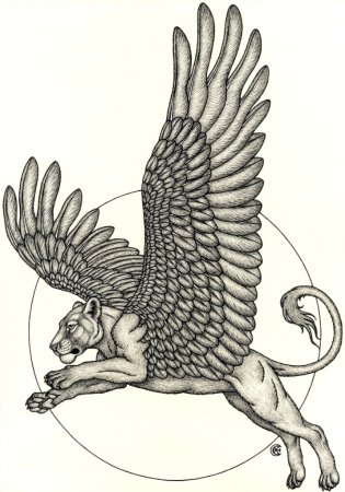 Скифский Грифон тату