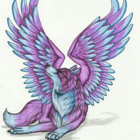 Аниме животные с крыльями