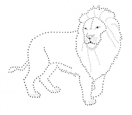 Рисование животных по точкам