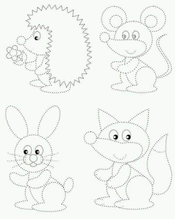 Рисование по точкам для детей