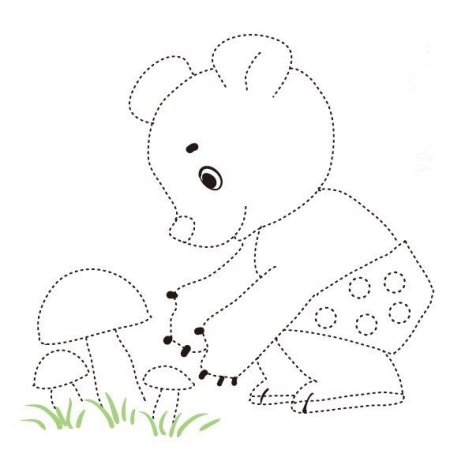 Обвести по точкам животных