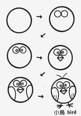 Рисование для детей из кружочков