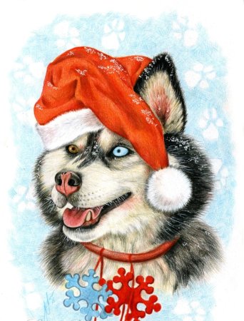 Новогодний волк