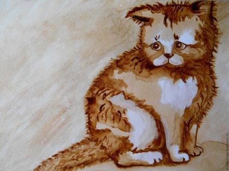 Кофейная живопись для детей