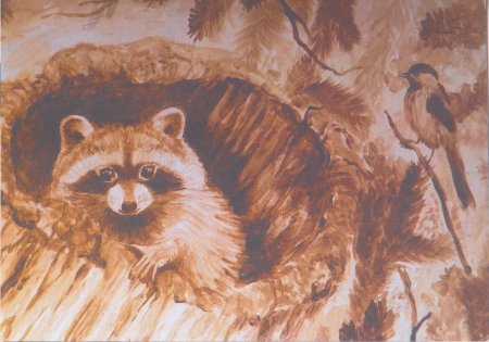Кофейная живопись для детей