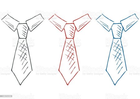 Галстук схематично