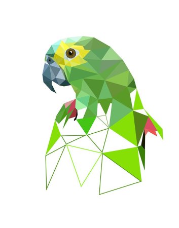 Стилизованные животные в геометрических фигурах