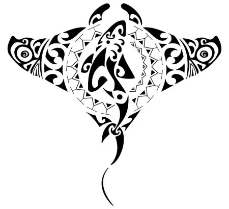 Полинезийский Скат тату