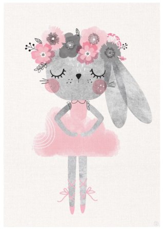 Зайка балерина раскраска