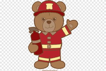 Медведь в пожарной форме