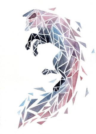 Животные геометрическими фигурами