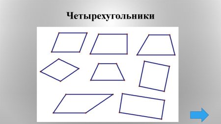 Четырехугольники разной формы