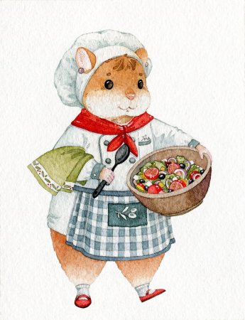 Милые животные повара