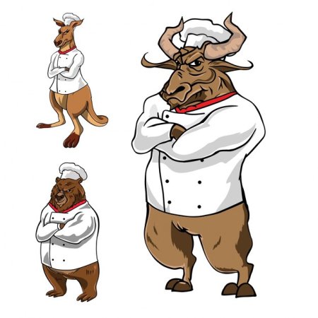 Бык в поварском колпаке