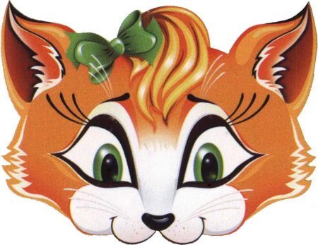 Маска раскраска для детей