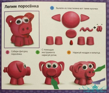 Лепим из пластилина животных