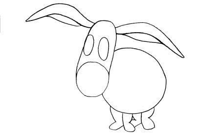 Ослик ИА нарисовать