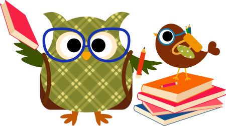 Сова с книгой