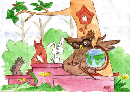 Лесная школа рисунок