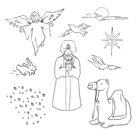 Эскиз вертепа