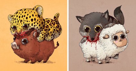 Карикатуры животных