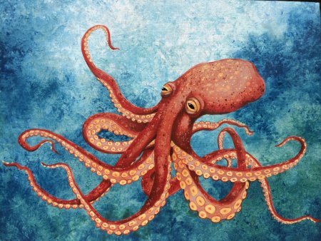 Раскраска осьминог