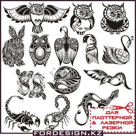 Животные для плоттерной резки