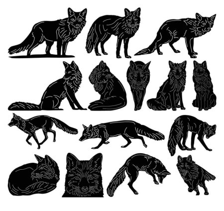 Векторные животные для лазерной резки