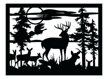 Силуэты природы для лазерной резки