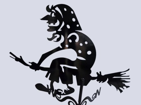 Флюгер большой 012 "баба Яга"