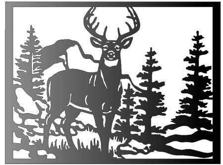 Олень для лазерной резки