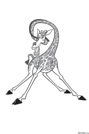 Мелман из Мадагаскара раскраска