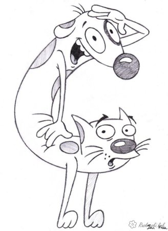 Котопес карандашом