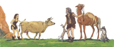 Одомашнивание корова древних людей