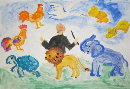 Карнавал животных рисунок